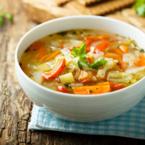 Homemade vegetable soup
